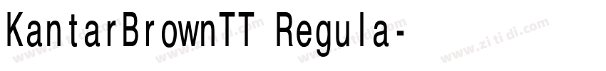 KantarBrownTT Regula字体转换 KantarBrownTT Regula字体转换